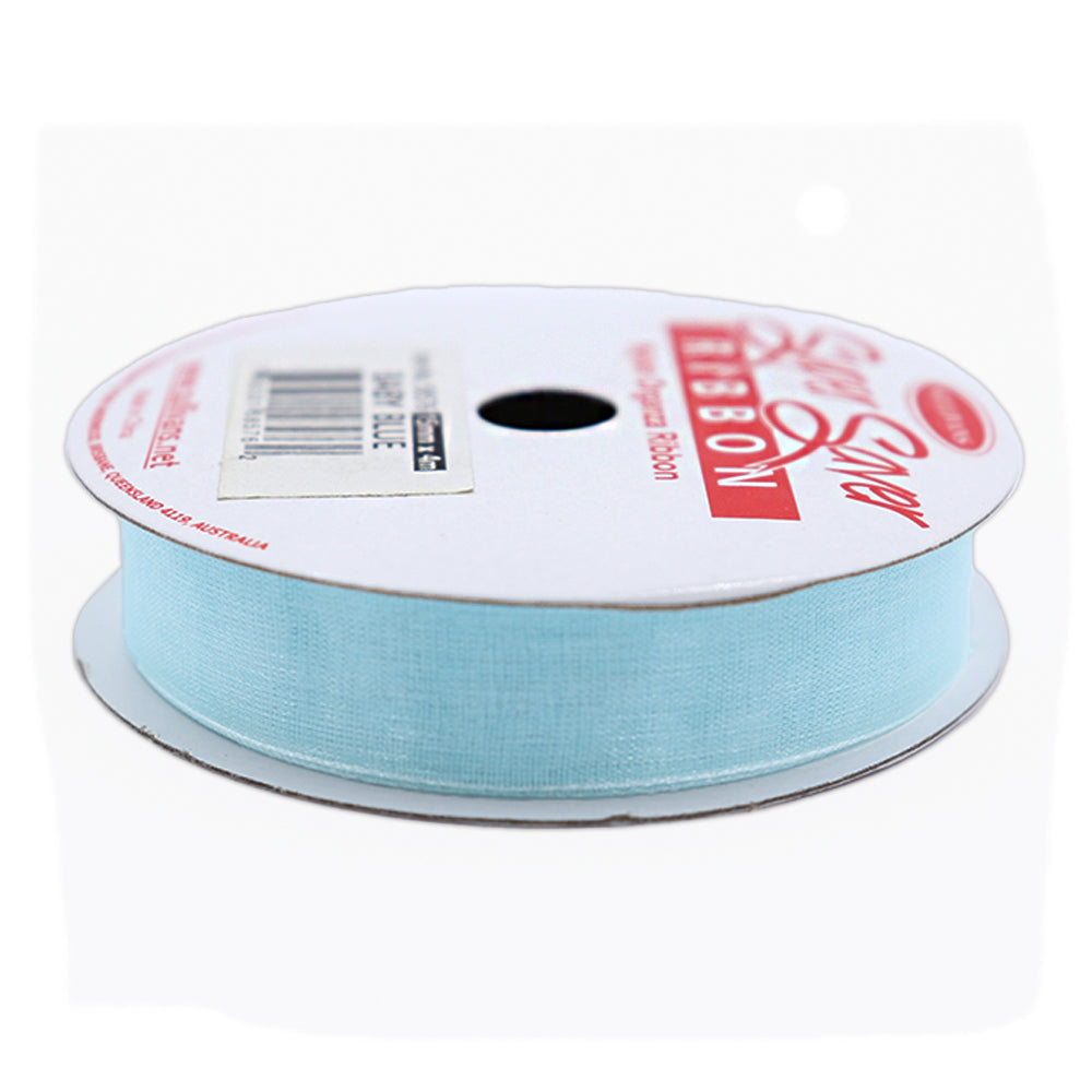Sullivans Ribbon Organza, Baby Blue- 15 mm