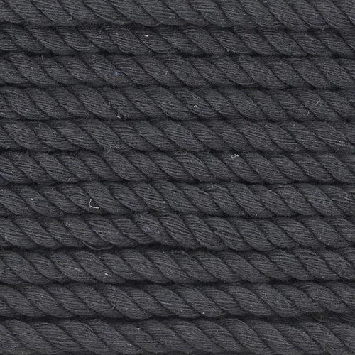 Birch Piping Cord, Black - Size 4