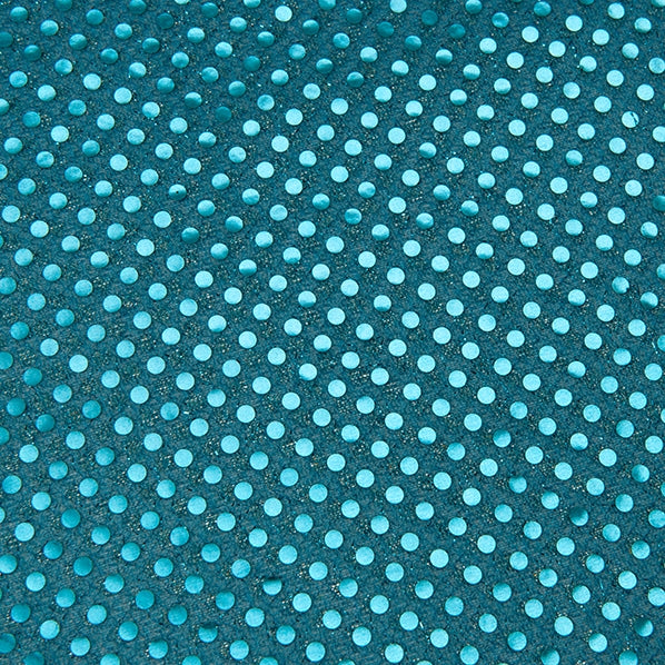 Party Sequins 3mm Fabric, Aqua- Width 112cm