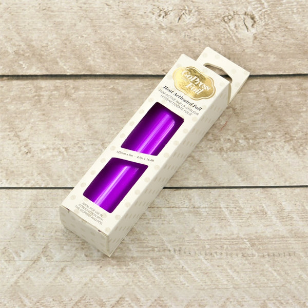 GoPress and Foil Heat-Activated Foil, Pink/Purple- Mirror Finish
