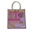 Lincraft Printed Jute Bag, Purple