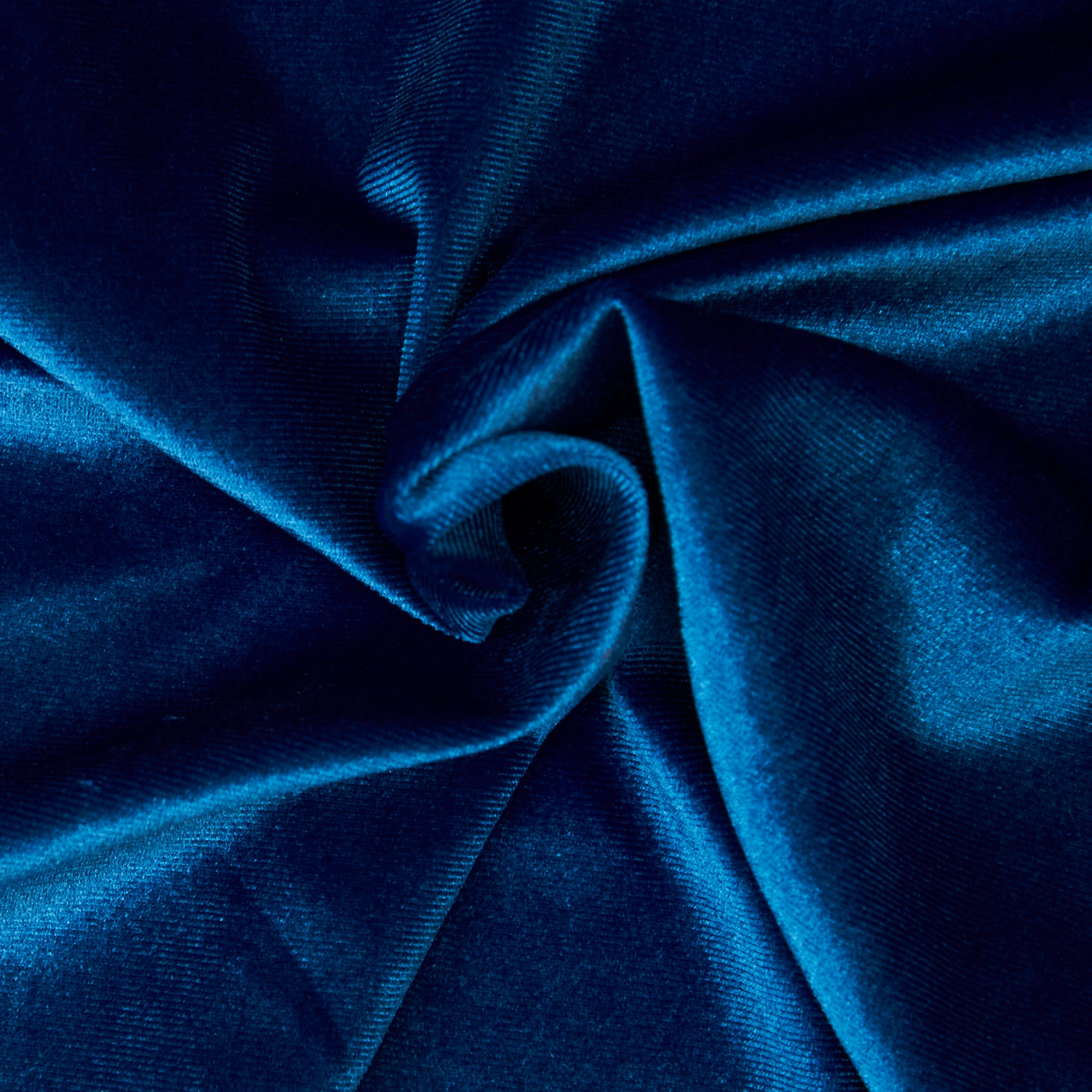 Stretch Velvet Fabric, Blue- 150cm