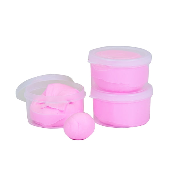Little Makr 28g Air Dry Clay Mini Tubs, Fairy Floss Pink- 3pk