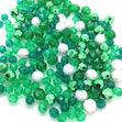 Arbee Facet Opaque Beads, Greens- 25g