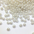 Arbee Round Beads, White- 6mm