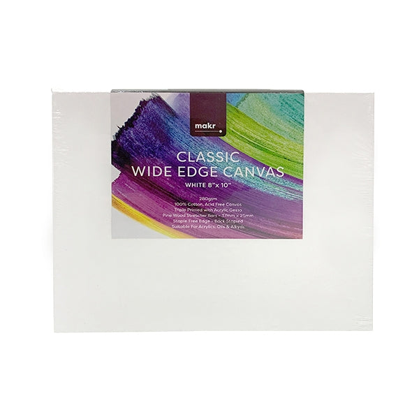 Makr 8"x10" - Classic Wide Edge Canvas White