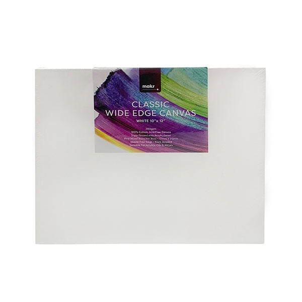 Makr 10"x12" - Classic Wide Edge Canvas White