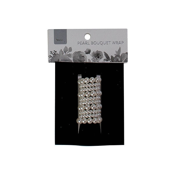 Festv Pearl Bouquet Wrap, Ivory White