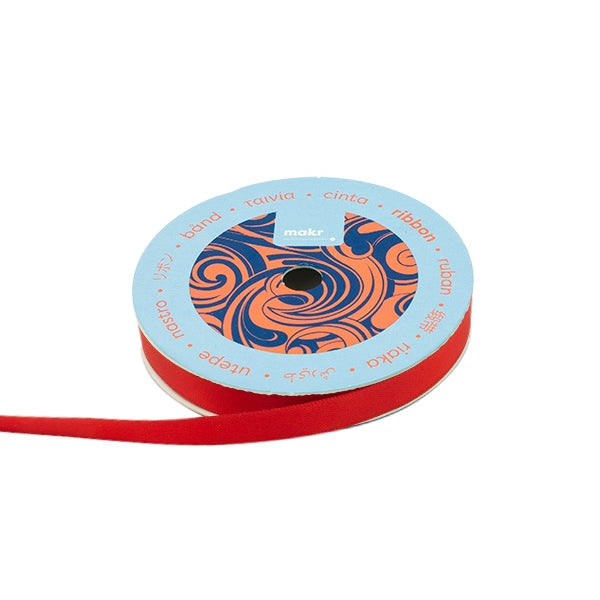 Makr Ribbon, Red Satin- 9mmx9.1m
