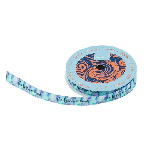 Makr Ribbon, The Best Is Yet to Come Satin- 9mmx9.1m
