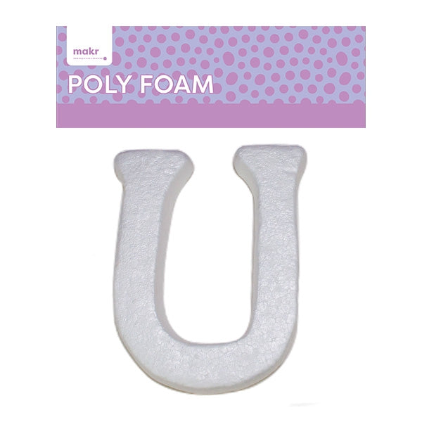 Makr Polyfoam, Uppercase U- White