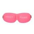 Contoured Sleep Eye Mask, Privacy Please Print
