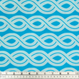 Sunny Vibe Fabric, Ropes Aqua- Width 112cm