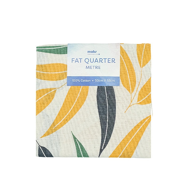 Fat Quarter Metre Fabric, Eucalyptus Leaves- 50cmx55cm