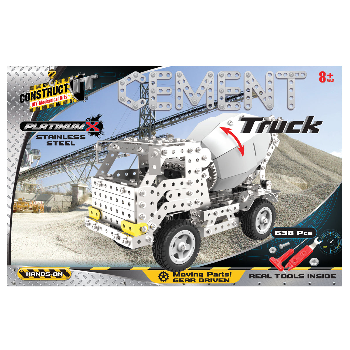 Construct It DIY Mechanical Kit, Cement Truck- 669pc