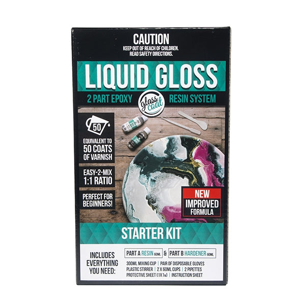 Craftsmart Glass Coat Liquid Gloss Starter Kit