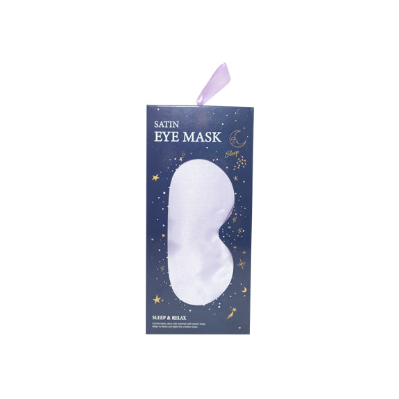 Satin Sleep Eye Mask, Purple- 20x8.5cm