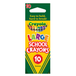 Crayola Large School Crayons- 10pk