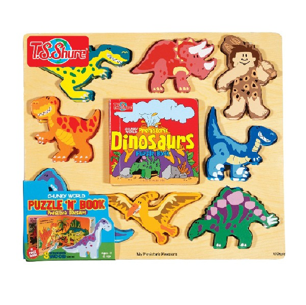 8 Sheets DIY Make-a-Face Dinosaur World Puzzle Stickers Kids Make