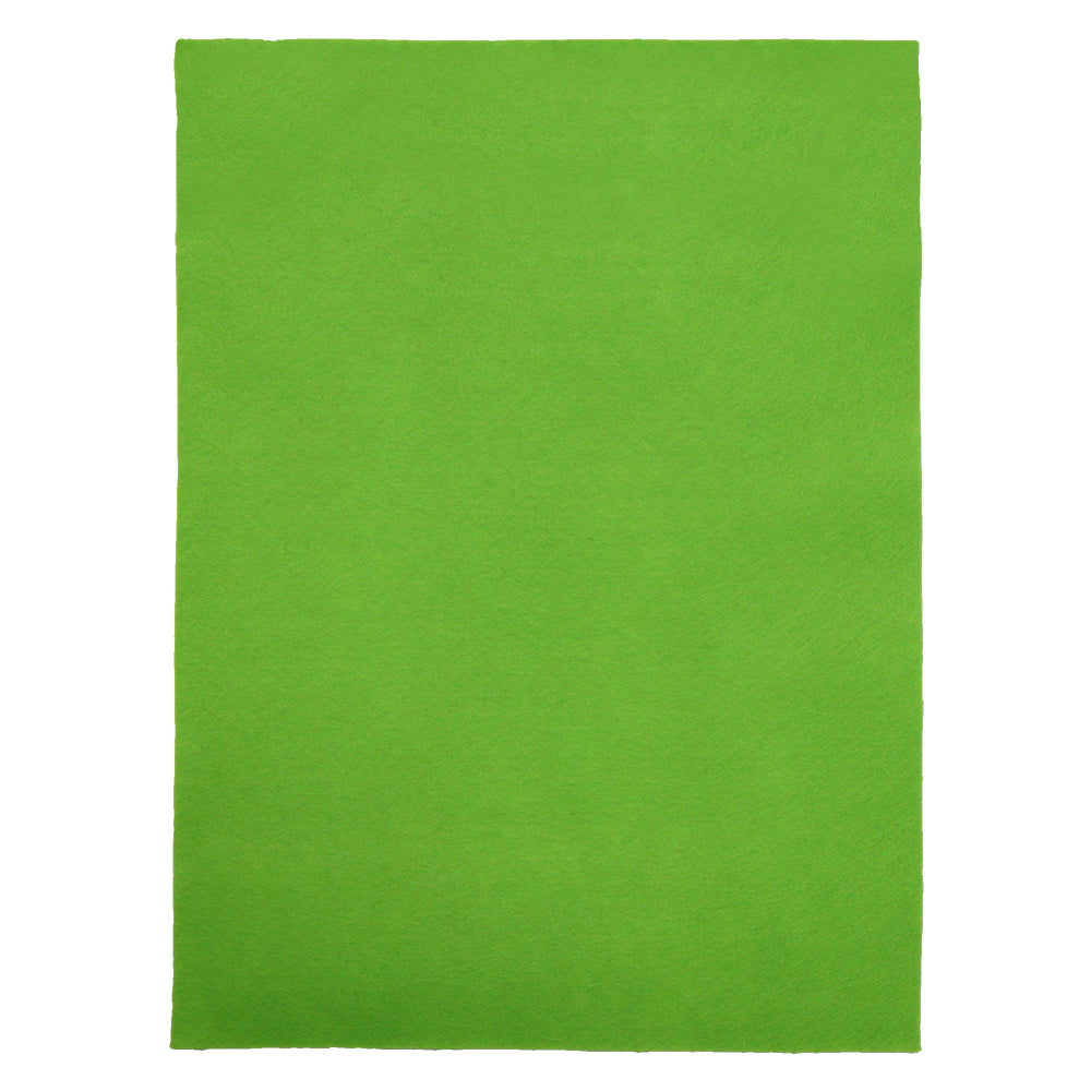 Craft Printed Felt Hearts, Lime Green- 30cmx22cm