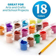Crayola Kid’s Poster Paints with Brush- 18pk