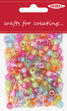 Arbee Plastic Pony Beads, AB Mix- 50g