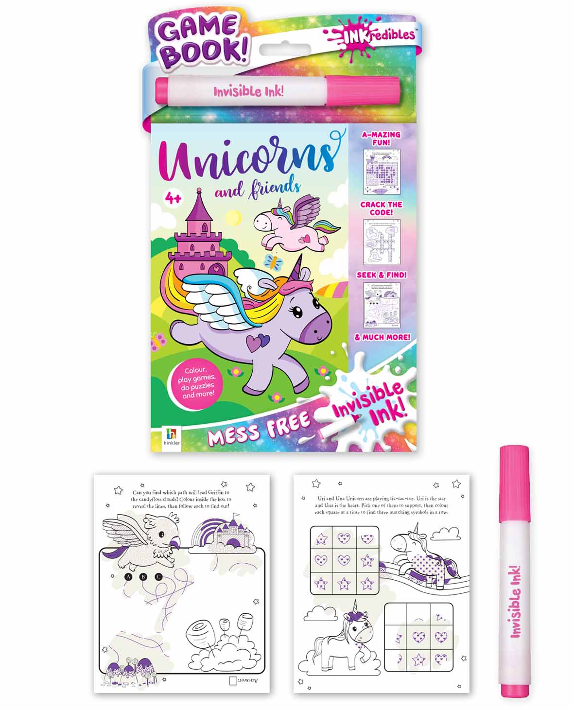 Inkredibles: Invisible Ink Unicorns and Friends