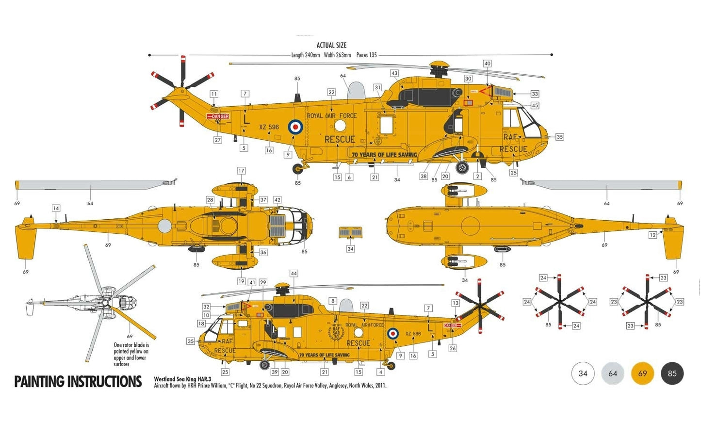 Airfix Large Starter Set, Westland Sea King Har.3