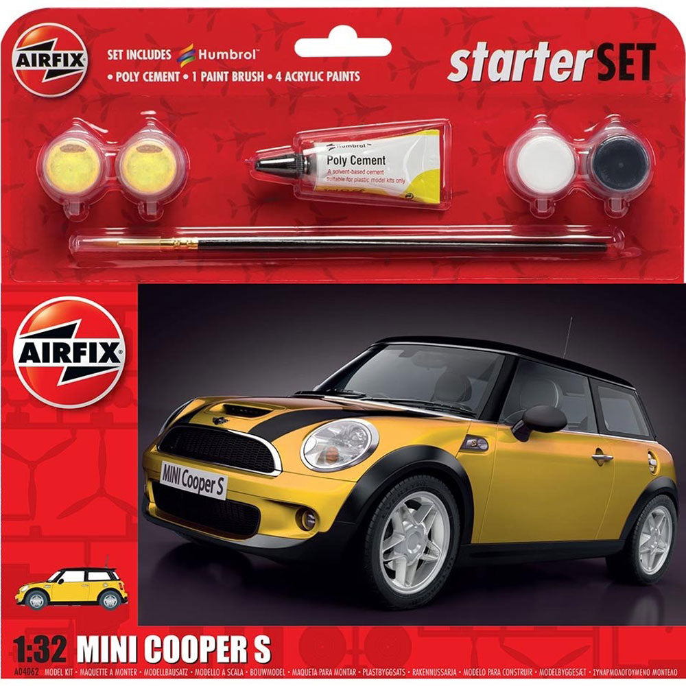 Airfix Large Starter Set, Mini Cooper S