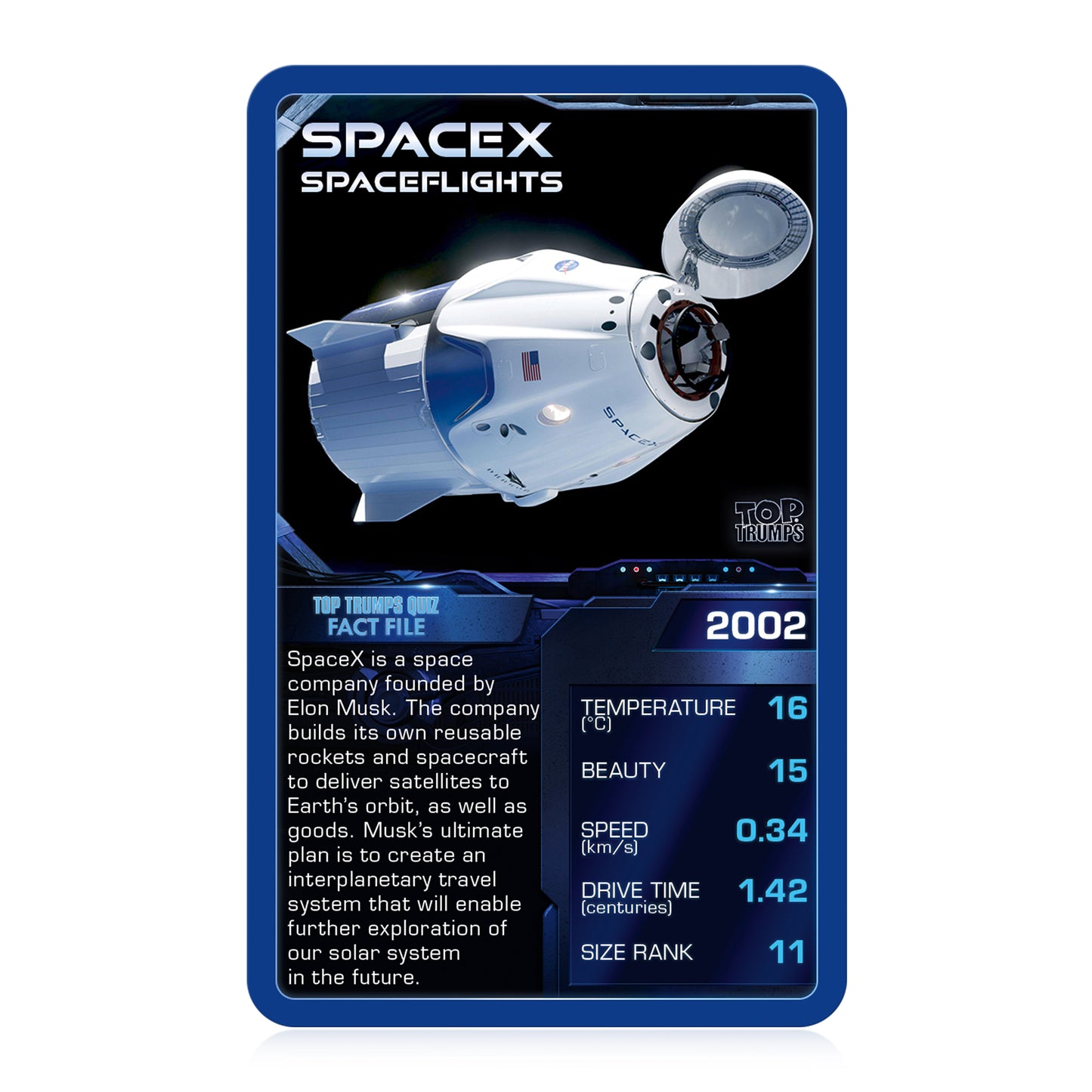 Top Trumps Cards, Space Exploration