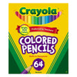 Crayola Short Colour Pencil with Sharpener- 64pk
