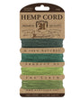 Hemptique Card Cord Set #10, Emerald