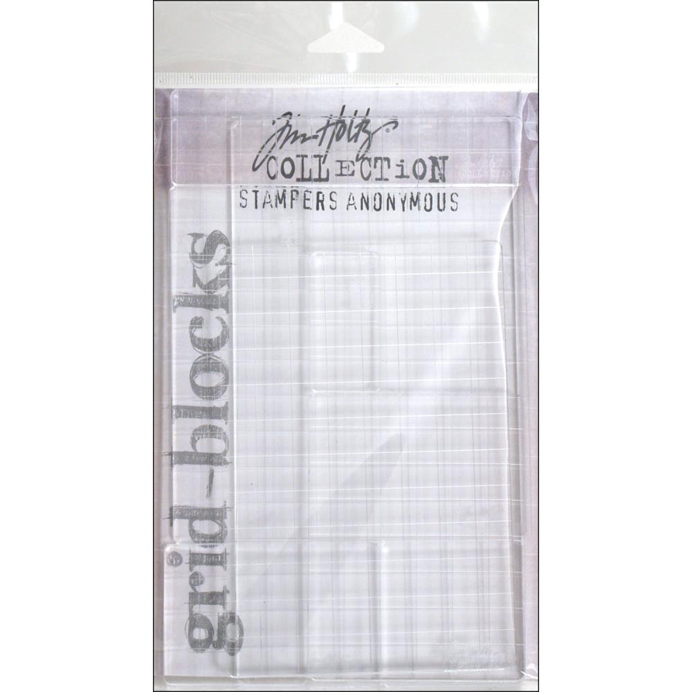 Tim Holtz Acrylic Stamping Grid Blocks Pk9 – Lincraft