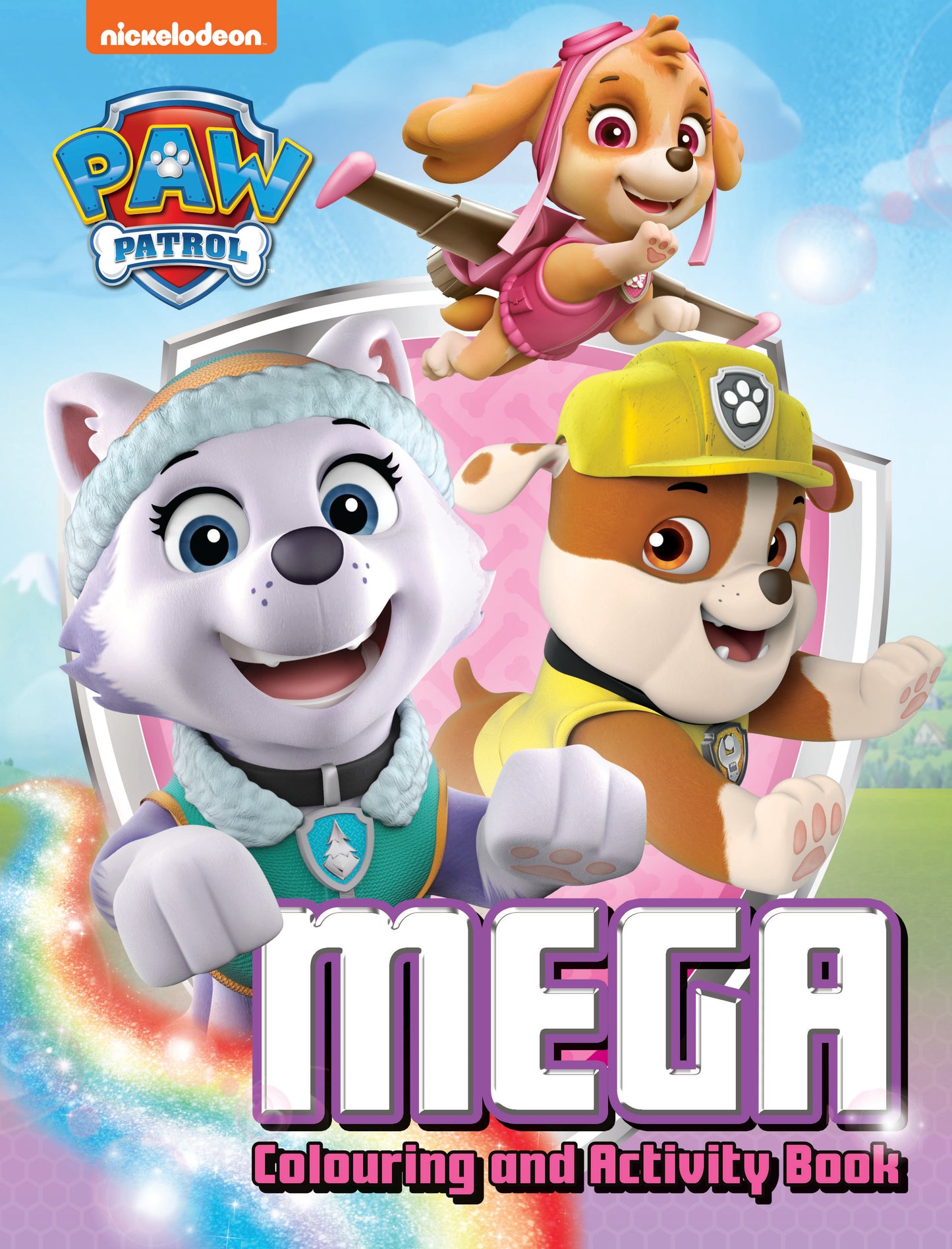 Mega Colouring Book, Paw Patrol- Pink
