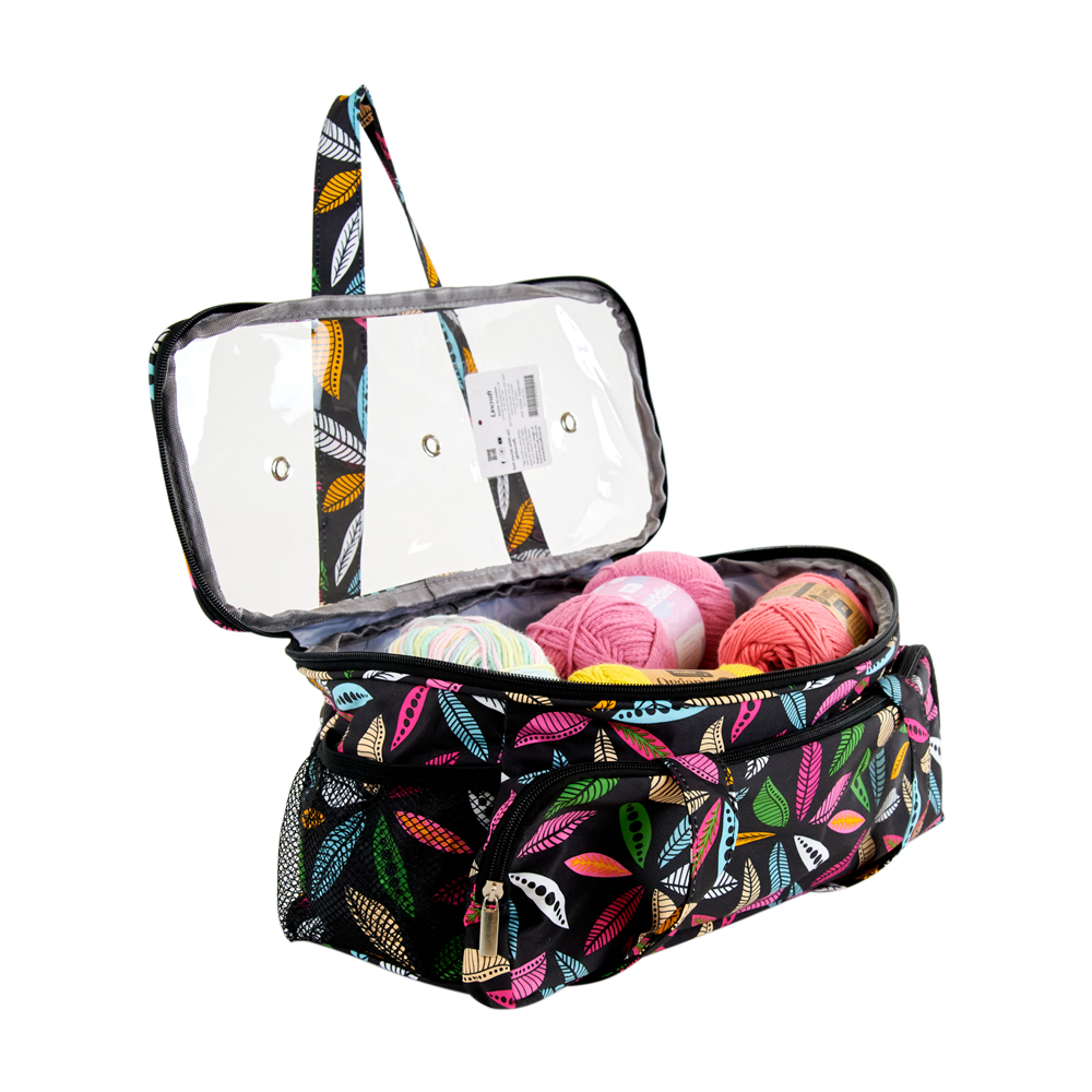Mayd Knitting Storage Bag, Bright Flower 38x19x18cm Lincraft