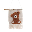 Make & Play 3D Wall Hangings Crochet Kit, Bear- 20x25cm