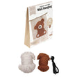 Make & Play 3D Wall Hangings Crochet Kit, Bear- 20x25cm