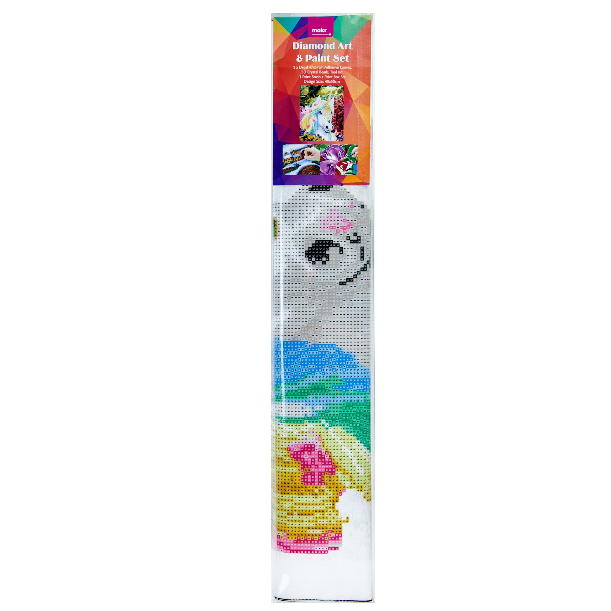 Makr Diamond Art & Paint Set, Unicorn Diamond- 47cmx57cm – Lincraft New  Zealand