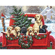 Paint Works Paint By Number Kit, Holiday Puppy Truck- 20"x16"