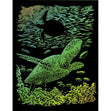 Royal Langnickel Rainbow Foil Engraving Art, Sea Turtle- 8x10"