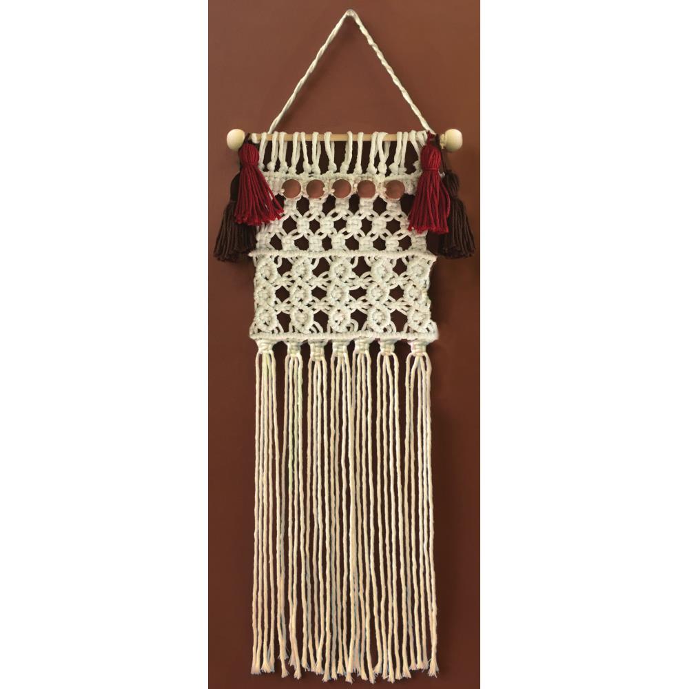 Design Works/Zenbroidery Macramé Wall Hanging Kit, Sedona- 8"x24"