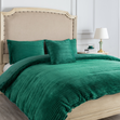 Georges Stella Plush Quilt Cover Set, Green