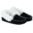 Ladies Winter Cosy Slipper, Black - Size 5/6