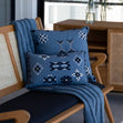 Sedona Cushion, Steel Blue- 35x55cm