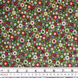 Printed Corduroy Fabric, Olive Floral- 114cm Width