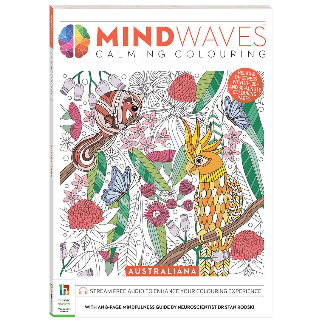 mindwaves calming coloring kit, Five Below