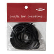 Arbee Leather Thonging, 3mm Round Black- 2m