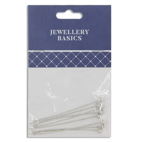 55mm Head Pin Decorative Style 2, Dark Silver- 8pc- Sullivans