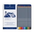 Faber-Castell Goldfaber Aqua Watercolour Pencils, Assorted- Tin of 12