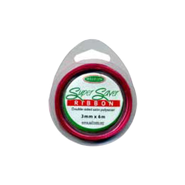 Sullivans Ribbon Satin, Fuchsia- 3 mm